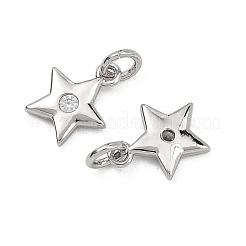 Shegrace Messing-Anhänger mit Mikropavé-Fassung aus klaren Zirkonia&nbsp;XGRQ2O468-430P