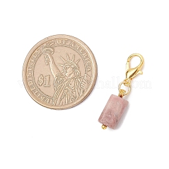 7 pièce de décoration pendentif en rhodonite naturelle&nbsp;HJEW-JM03745-02