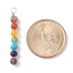 Pendenti con pietre preziose chakra naturali e sintetiche&nbsp;PALLOY-JF01166