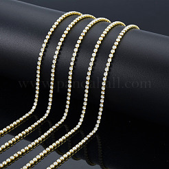 Chaînes en laiton avec strass&nbsp;CHC-N017-003B-C08