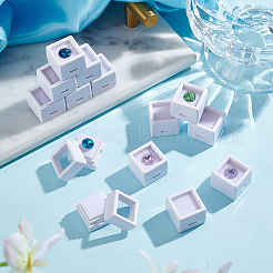 Quadratische Aufbewahrungsboxen für lose Diamanten aus Kunststoff&nbsp;CON-WH0095-49A