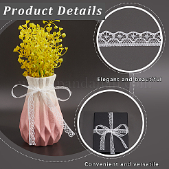 2 Rolle 2 Farben Polyester-Blumen-Spitzenband&nbsp;OCOR-CY0003-85