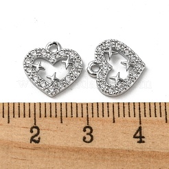 Messing micro pave klar zirkonia charme&nbsp;KK-H460-49P