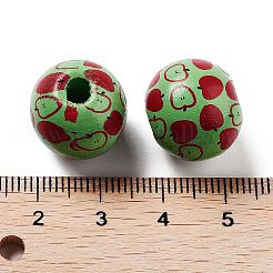 Perles européennes en bois sur le thème des fruits&nbsp;WOOD-M011-01C