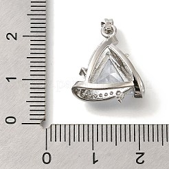 Pendentifs avec zircon cubiques à micro-pavés en laiton&nbsp;KK-B122-01C-P