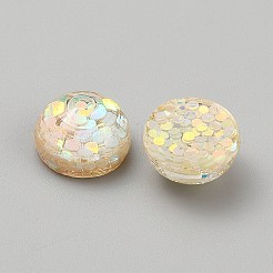 Cabochons en résine transparente&nbsp;RESI-WH0038-47E