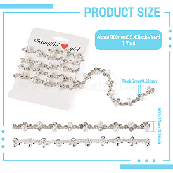 Catene a tazza rotonde in ottone con strass&nbsp;FIND-TAC0007-17B