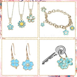60pcs 10 styles de pendentifs en émail en alliage&nbsp;FIND-CJ0002-33