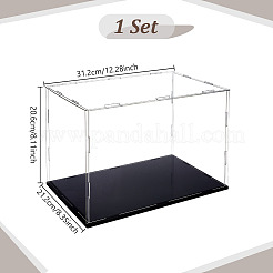Vitrine für Minifiguren aus transparentem Kunststoff&nbsp;ODIS-WH0043-144B