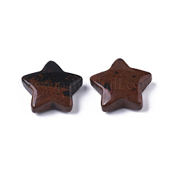 Pietre di preoccupazione a forma di stella di ossidiana di mogano naturale&nbsp;G-T132-002A-02