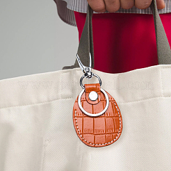 2 ensemble de porte-clés pendentifs en cuir de vache&nbsp;KEYC-CL0001-23A