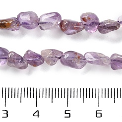 Natürliche violette Phantomquarz-Perlenstränge aus violettem Lodolith&nbsp;G-P497-01C-32