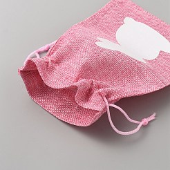 Pochettes de rangement en tissu de Pâques&nbsp;ABAG-WH0048-03A-03