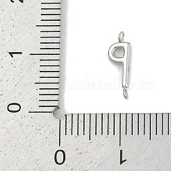 Buchstaben-Verbindungsanhänger aus Edelstahl 304&nbsp;STAS-M108-01P-16