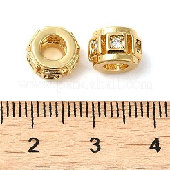 Perles de zircone cubique de placage de rack en laiton&nbsp;KK-Z033-24G