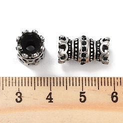 Acciaio inossidabile 304 e perle di zirconia cubica trasparente&nbsp;STAS-M057-09AS