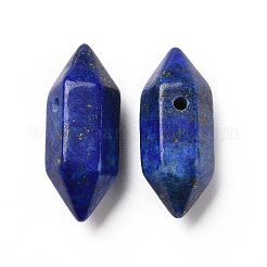 Natürliche Lapislazuli-Anhänger mit doppeltem Endstück&nbsp;G-C007-02A-16
