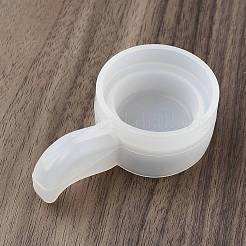 Moules à bougies en silicone ronds et plats avec poignée&nbsp;SIMO-G010-02B