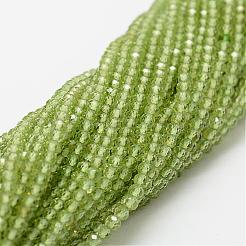 Natürliche Peridot Perle Stränge&nbsp;G-P271-3mm-12