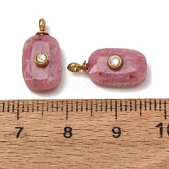 Pendentifs à facettes en rhodonite naturelle&nbsp;GG-CBA38A9-03G-03