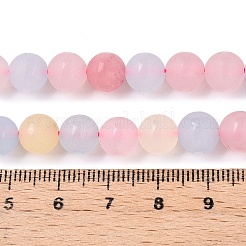 Mattierte natürliche weiße Jadeperlenstränge&nbsp;G-T138-8mm-209A