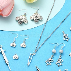 40 pièces 8 styles pendentifs en alliage de style tibétain&nbsp;TIBEP-YW0001-86