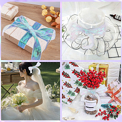 5 rollo de cinta de organza plana de color arcoíris&nbsp;OCOR-CY0001-77
