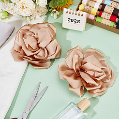 2 spillo in ferro con fiore in poliestere&nbsp;JEWB-GO0001-18C