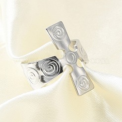 Anillos de puño abiertos de acero inoxidable 304&nbsp;RJEW-S623-01P