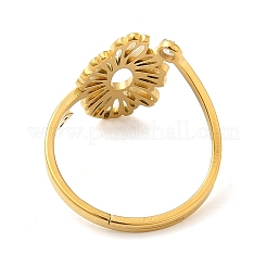 304 Edelstahl mit verstellbaren Ringen aus Zirkonia&nbsp;RJEW-K245-48B-G