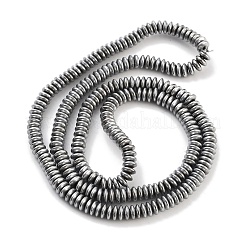 Fili di perline di ematite sintetica non magnetica elettrolitica&nbsp;G-P545-A01-01
