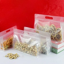 Sac en plastique transparent à fermeture éclair&nbsp;OPP-L003-01E