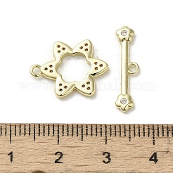 Fermagli a ginocchiera in ottone e zirconio cubico&nbsp;KK-C048-04A-G