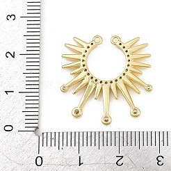 Verbindungsanhänger mit Mikropavé aus Messing mit durchsichtigen Zirkonia-Steinen&nbsp;CU-CBAD306-23G