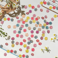 180 Stück transparente Acrylknöpfe in 6 Farben.&nbsp;DIY-CY0002-02