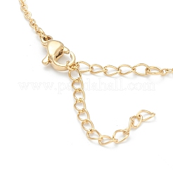 Collares pendientes de circonita cúbica transparente micro pavé de latón&nbsp;NJEW-F281-04