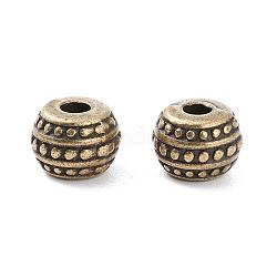 Tibetan Style Alloy Spacer Beads, Rondelle, Cadmium Free & Nickel Free & Lead Free, Antique Bronze, 7mm, Hole: 1mm