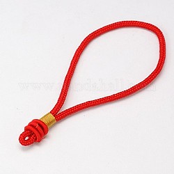 Anneaux de corde en nylon, rouge, 140mm