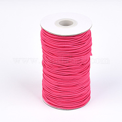 Эластичный шнур круглого, со слоем снаружи и резины внутри, темно-розовыми, 2 мм, около 76.55 ярда (70 м) / рулон