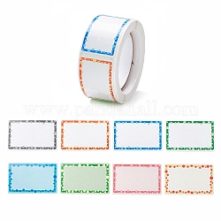 Etichette adesive adesivi per foto, adesivi per targhette con nome scritto a mano in carta rettangolare, modello rettangolo, 2.7x5.7cm