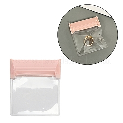 長方形のEVAジップロックバッグ  再封可能な包装袋  セルフシールバッグ  透明  8.2x7cm  片側の厚さ：7.8ミル（0.2mm）