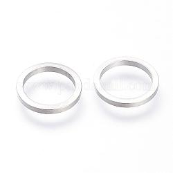 304 Stainless Steel Linking Rings, Stainless Steel Color, 14x1.5mm