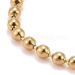 Collares de cadena de bola de 304 acero inoxidable, dorado, 20.08 pulgada (51 cm)