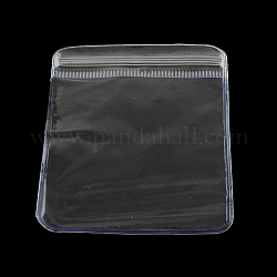 Bolsas de bloqueo de pvc zip, bolsas resellables, bolsa autoadhesiva, Rectángulo, Claro, 8x6 cm, espesor unilateral: 4.5 mil (0.115 mm)