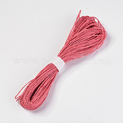Corde di corde di carta, per fare gioielli, 2-ply, rosso, 2mm, circa 32.8 iarde (30 m)/fascio