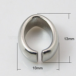 201 быстроразъемные соединители из нержавеющей стали, связывающий кольца, 13x10x4.5 мм, отверстие : 6x10 мм