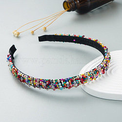 Bling Bling Haarband aus Glasperlen, Party-Haarschmuck für Frauen und Mädchen, Farbig, 12 mm