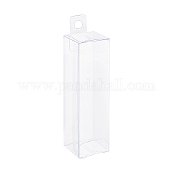 Boîte pvc transparent benecreat, boîte-cadeau de friandises, pour la boîte d'emballage de douche de bébé de noce, rectangle, clair, 3x3x11 cm