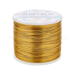 BENECREAT Matte Round Aluminum Wire, Gold, 15 Gauge, 1.5mm, 68m/roll