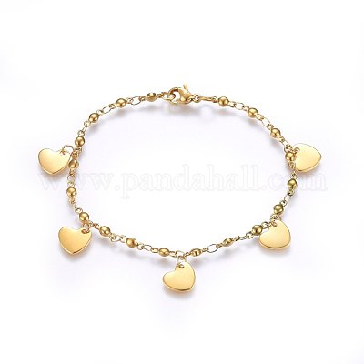 Wholesale 304 Stainless Steel Charm Bracelets 